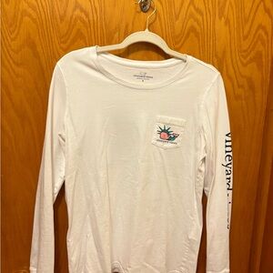 Vineyard Vines White Long Sleeve Tee